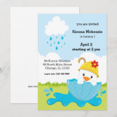 Cute April Showers Kaart (Voorkant / Achterkant)