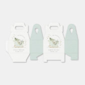 Cute Aqua Blue Winter Sleigh Elke avond Bedankdoosjes (Uitgevouwen)