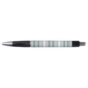 Cute aqua gray strepen pen