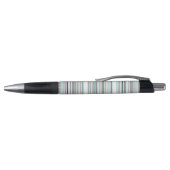 Cute aqua gray strepen pen (Bovenkant)