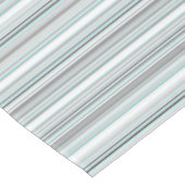 Cute aqua gray strepen tafelkleed (Gekanteld)