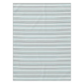 Cute aqua gray strepen tafelkleed (Voorkant)