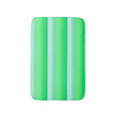 Cute aqua groene strepen badmat (Voorkant Verticaal)