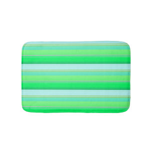 Cute aqua groene strepen badmat