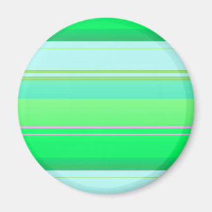 Cute aqua groene strepen magneet