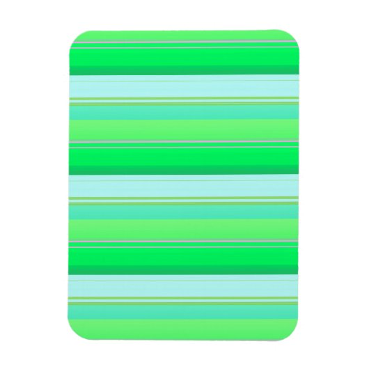 Cute aqua groene strepen magneet (Verticaal)
