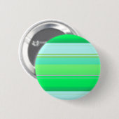 Cute aqua groene strepen ronde button 5,7 cm (Voorkant /achterkant)