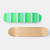 Cute aqua groene strepen skateboard (Horizontaal)