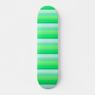 Cute aqua groene strepen skateboard