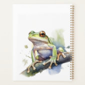 Cute Aquarelle Arbre Frog, personnalisé (Dos)