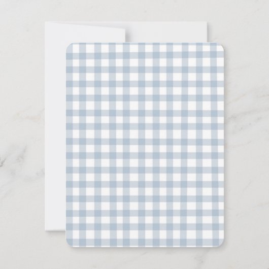 Cute Aquarelle Bunny Gingham Flat Merci (Dos)