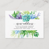 Cute aquarelle Cactus Moving Faire-part (Devant)