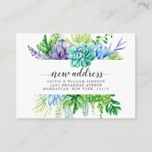 Cute aquarelle Cactus Moving Faire-part