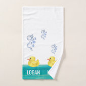 Cute Aquarelle Caoutchouc Baignoire Baignoire à bu (Serviette à main)