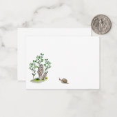 Cute aquarelle champignon motif carte de tasse de  (Devant/Arrière en situation)