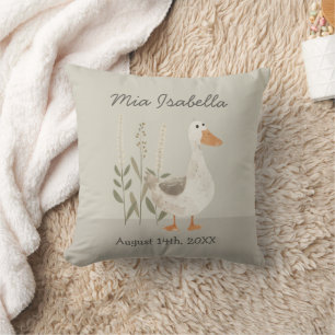 Cute Aquarelle Oie Baby Coussin de garde de naissa