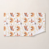 Cute aquarelle Rainbow Motif d'avion (Serviette à main)