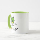 Cute Arbre Grenouille Yoga Pog Mug (Devant gauche)