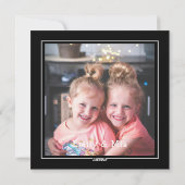 Cute arc Soeurs photo personnalisée Carte de Noël (Dos)