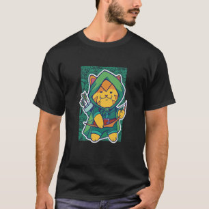 Cute Archer Cat - Knight Archery Medieval Renaissa T-shirt