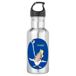 Cute Archerfish cartoon illustration Waterfles