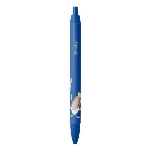 Cute Archerfish cartoon illustration Zwarte Inkt Pen
