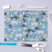 Cute Arcmals Animals Naadloos Patroon Tissuepapier (Craft)