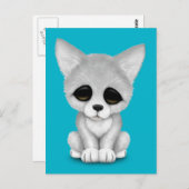 Cute Arctic Fox Cub Briefkaart (Voorkant / Achterkant)