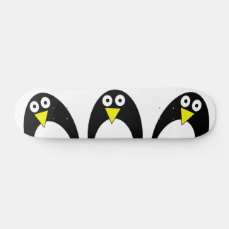 Cute arctic pinguin tekening skateboard
