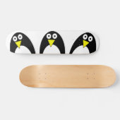 Cute arctische pinguïn tekening skateboard (Horizontaal)