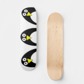 Cute arctische pinguïn tekening skateboard (Voorkant)