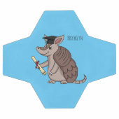 Cute armadillo avec dessin animé de la casquette d (Plat)
