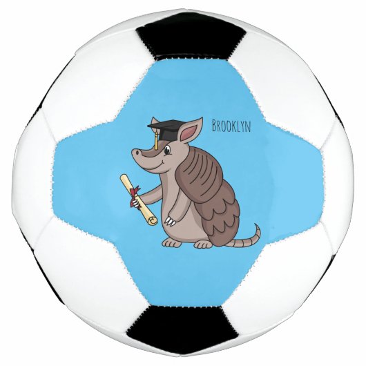 Cute armadillo avec dessin animé de la casquette d (Devant)