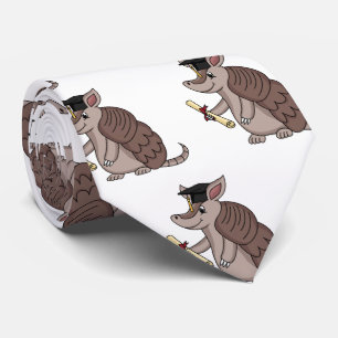Cute armadillo met cartoon met degressieve dop stropdas