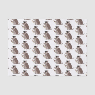 Cute armadillo met cartoon met degressieve dop tissuepapier