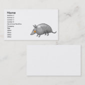 Cute armadillo visitekaartje (Voorkant / Achterkant)