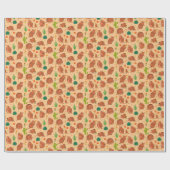 Cute Armadillos Desert Cactus Pattern Cadeaupapier (Vlak)