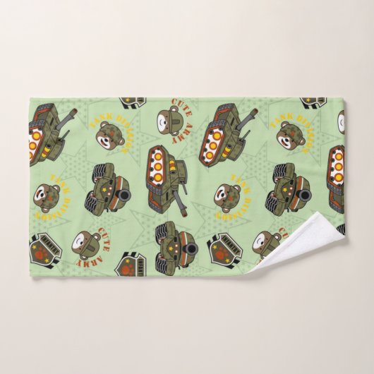 Cute Army Beer Pattern Bad Handdoek (Handdoek)