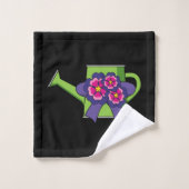 Cute arrosage canne avec Bouquet de fleurs (Gant de toilette)