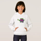 Cute arrosage canne avec Bouquet de fleurs (Devant entier)
