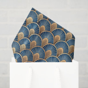 Cute Art Deco tegelpatroon Tissuepapier