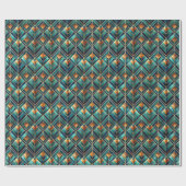 Cute Art Deco tiled pattern  Cadeaupapier (Vlak)
