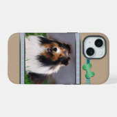 Cute Art moderne Shetland Sheepdog Chien Art (Verso Horizontal)