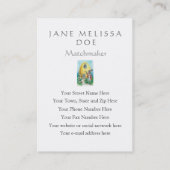 Cute Art - Rabbit Serenade, Dating Service Visitekaartje (Achterkant)