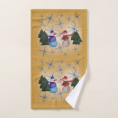 Cute Art Snowman (Serviette à main)