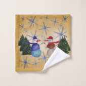 Cute Art Snowman (Gant de toilette)