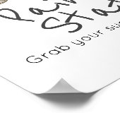 Cute art-verjaardagscypoot poster (Hoek)