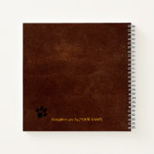 Cute Artistic Chat Livres Retour au Carnet scolair (Dos)