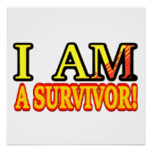 Cute Artwork Design "SURVIVOR". Bestel nu Perfect Poster (Voorkant)