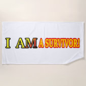 Cute Artwork Design "SURVIVOR". Kopen Strandlaken (Voorkant)